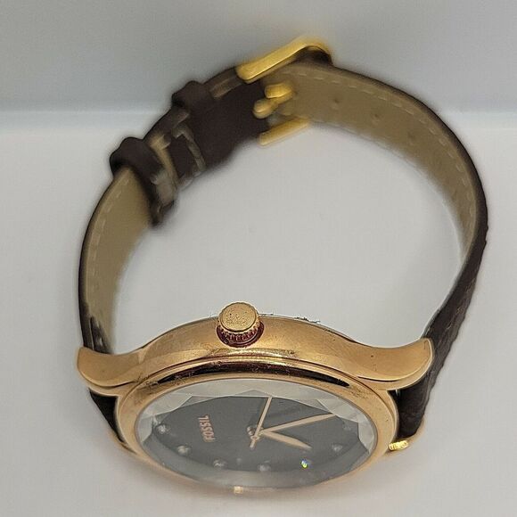FOSSIL BQ3393 Women's Brown Leather Analog Dial Quartz Genuine Wrist Watch BC50 - Picture 8 of 11